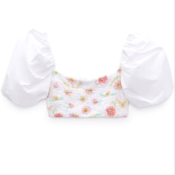 NWT Zara poplin crop top - Picture 4 of 8